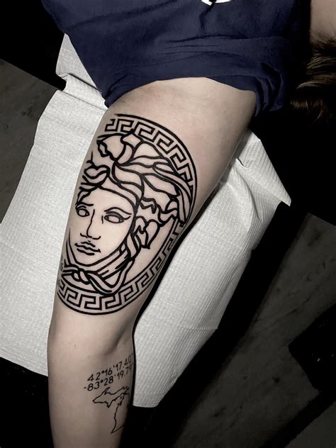 versace tatto|medusa full body tattoo.